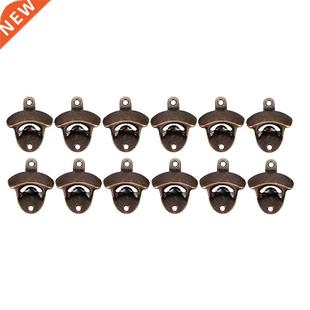 12 Pack Bottle Opener Wall Mounted Rustic Beer Opener Set Vi
