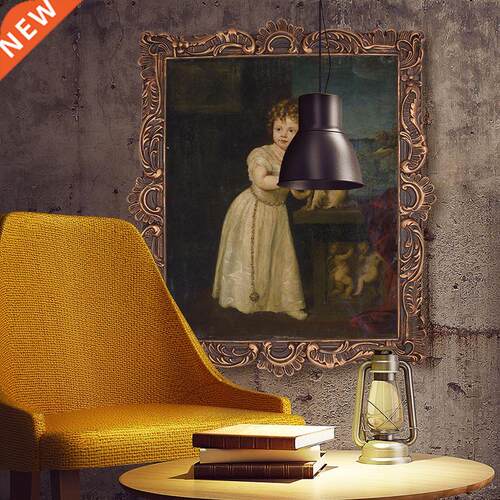 European yle big picture frame baroque relief porch hangin