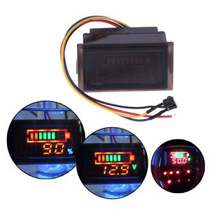 DC6-120V Multi-function Waterproof Red LED AC Digital Voltme