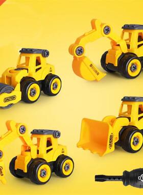 8 Style Engineering Vehicle Toys Plastic Construction Excava