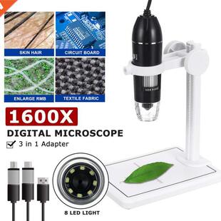 3 N 1 1600X 2MP 1080P Dgtal Mcroscope Type-C/Mcro USB M