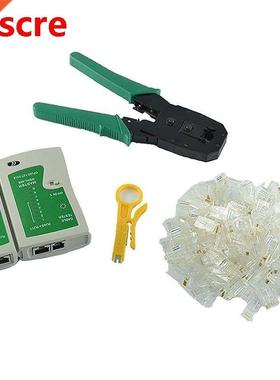 Network Ethernet LAN Kit 4 in 1 Cable Tester +Crimping Plier
