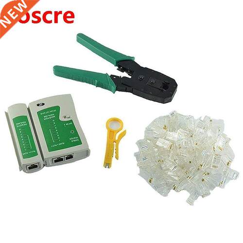 Network Ethernet LAN Kit 4 in 1 Cable Tester +Crimping Plier