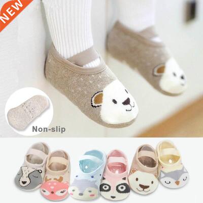 1 Pair Fashion Baby Girls Boys Cute Cartoon Non-slip Cotton