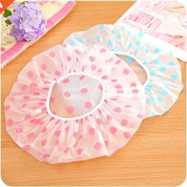 1PC Wave Point Shower Cap Waterproof Thicken High Quality Ha