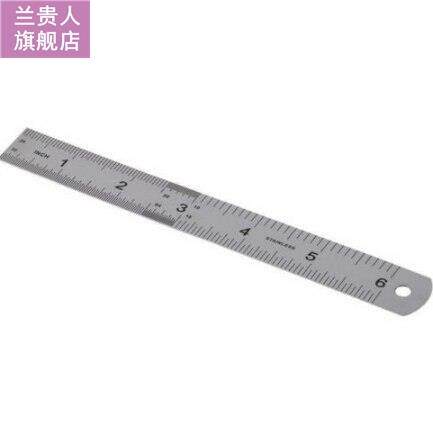 1Pcs Portable Double Side Rulers Stainless Steel Measuring S