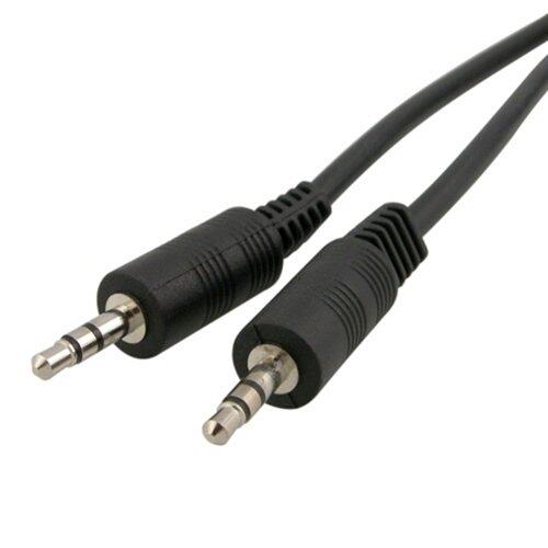 .5mm Male to Male Stereo Cable - ( 6ft, Black )