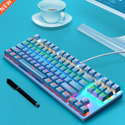Mechanical Keyboard Colorful Backlit Computer Accessory Typi