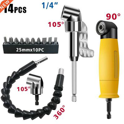 14Pcs Driver Socket Adapter Carbon Steel Drill Extension Set