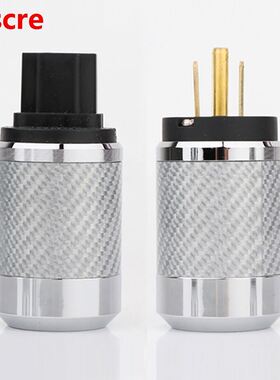 Preffair WCF2-G Hi-End Carbon Fiber Gold Plated US Power Ca