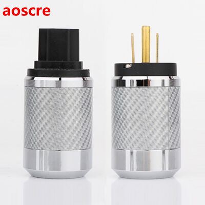 Preffair WCF2-G Hi-End Carbon Fiber Gold Plated US Power Ca