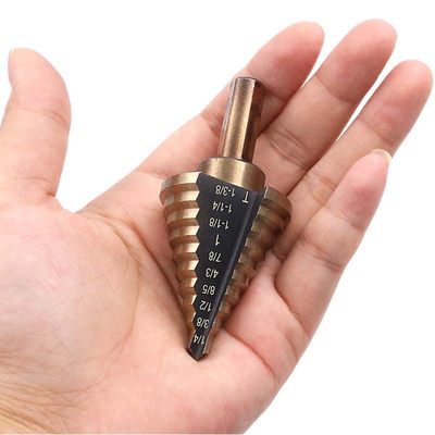 5pcs/Set HSS COBALT MULTIPLE HOLE 50 Sizes STEP DRILL BIT SE