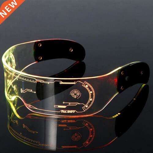 LED Luminous Glasses Electronic Visor Glasses Light Up Glass
