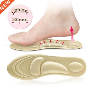 4D Memory Foam Orthopedic Insoles For Shoes Women Men Flat F