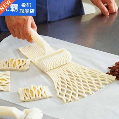 Large Size Pie Pizza Bakeware Embossing Dough Roller Lattice