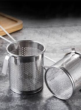 Argent acier inoxydable marmite crépine friteuse chau