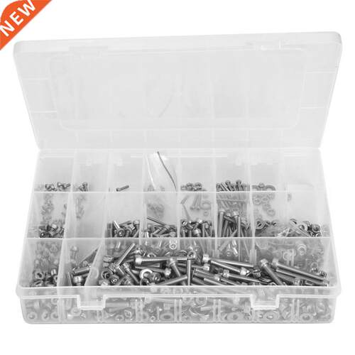 1080 Pcs Hex Socket Screw 304 Stainless Steel Screw Nut Flat