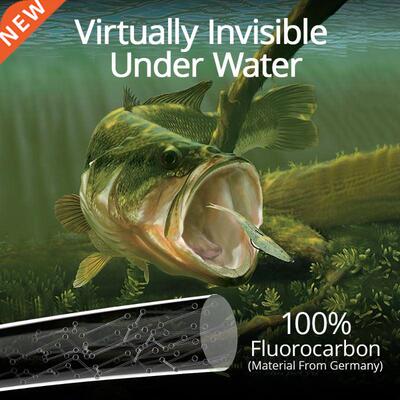 Kovert 46m 183m 100% Fluorocarbon Fishing Line 4-50LB 0.16-0