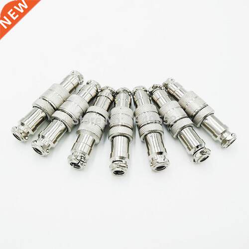 Gx16 butt to butt aviation connector plug femal & mele 2