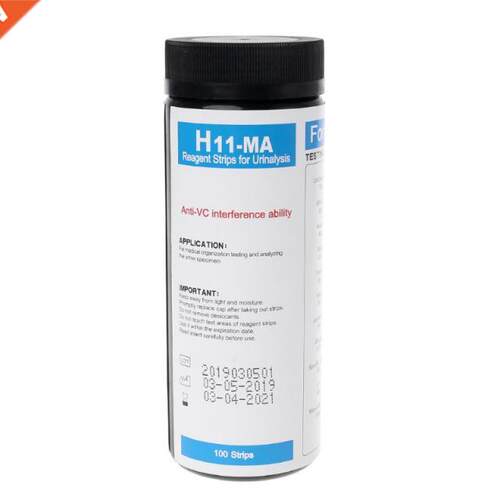 100Pcs 100Pcs H-11MA Urine Test Strip Reagent Strip For 11 U