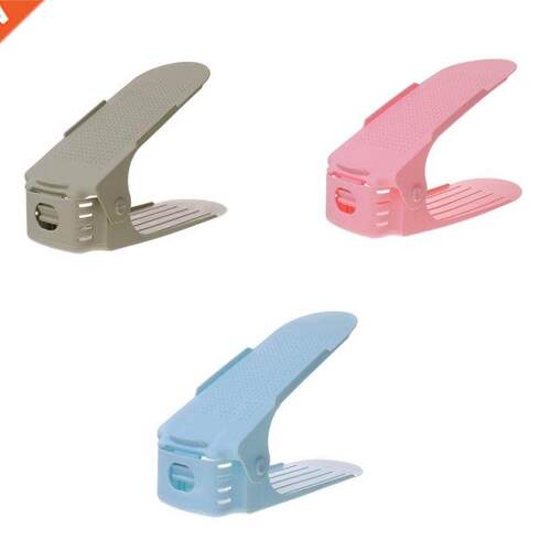 Adjuable Double Deck Shoe Rack Holder Space Saving for Clo