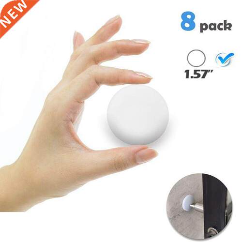 8 Pack Door opper Wall 1.57 Inch Round Soft Rubber Door