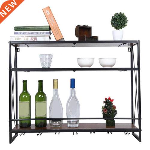3 Ter Frendly Wne Rack Wall Mounted Wne Bottle Cabnet w