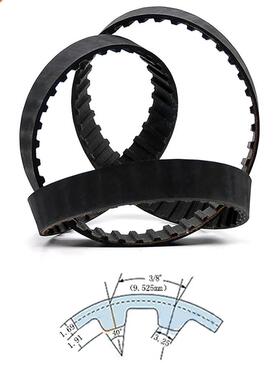 1Pcs 938L-1200L Timing Belt Black Rubber Close Loop Synchron