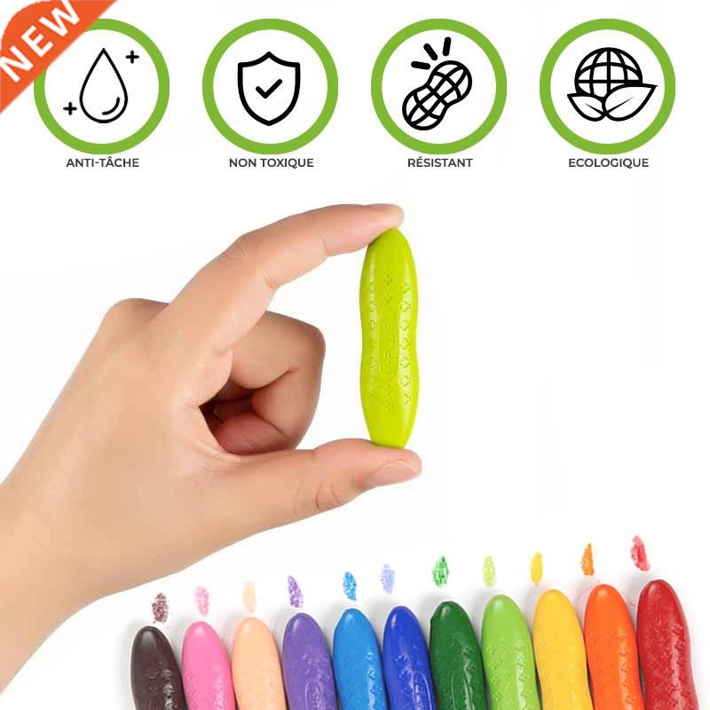 Macaron Peanut Crayons Markers Not Dirty Hand Washable Child