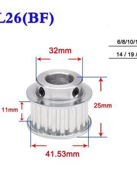 1PCS XL 26 Tooth Convex Synchronous Wheel Width 11mm Timing