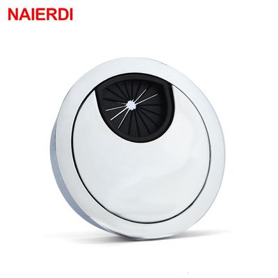 Zinc Alloy Desk Wire Hole Cover Base Computer Grommet Table