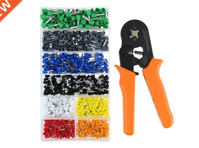 Wire Crimper Tool HSC8 6-4 0.25-6mm AWG 23-10 with 800pcs Te