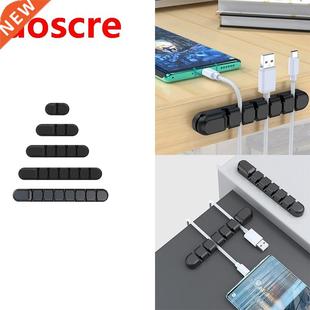 Cable Holder Organizer Winder Cable Clamp, Silicone Self-Adh