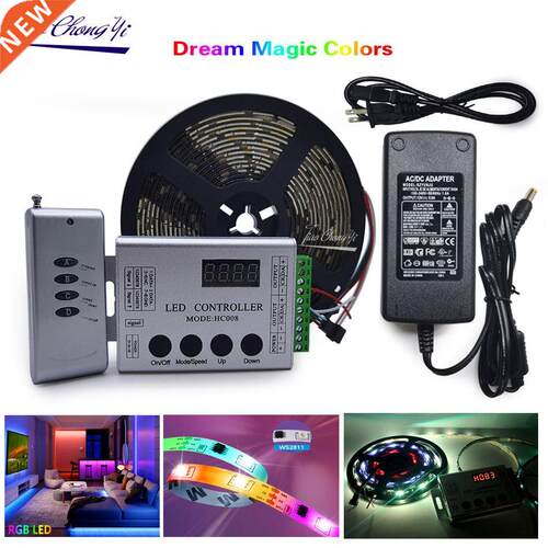WS2811 DC12V Addressable Led rip RGB Dream Color HC008 RF