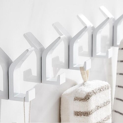 1Pcs Modern White Home Bathroom Toilet Kitchen Hook Wall Sto