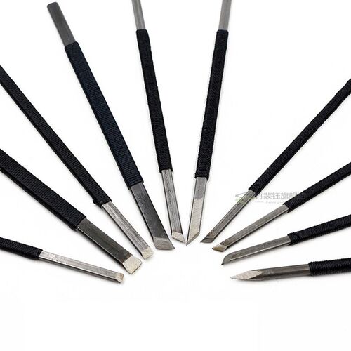 10Pcs High-carbon Chisel Stone Carving Woodworkers Tools Woo