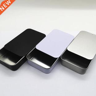 Mini Tin Box Bins Jar Rectangle Empty Iron Box Portable Lips