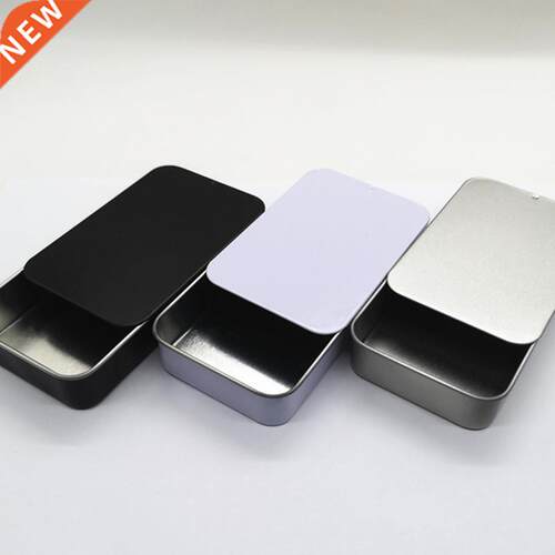 Mini Tin Box Bins Jar Rectangle Empty Iron Box Portable Lips