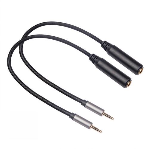 2pcs Audio Cable 3.5mm Male to 6.35mm Female Phones Stereo A