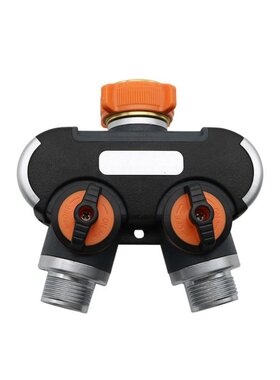 1 Pc 3/4 Inch Thre 2-Ways Water Splitters With Valve Garde