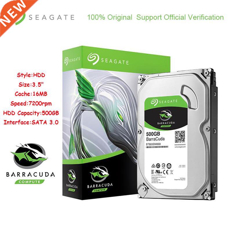 Seagate BarraCuda 500GB 3.5 Inch Internal HDD SATA 3.0 HDD 7