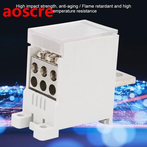Terminal Block Connectors Terminals 1 in 6 out Circuit Break
