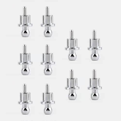 10pcs Rhodium Plated RCA Cap Plug Short-Circuit Socket Phono