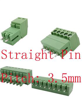 5Pairs 15EDG 3.5mm KF2EDG 3.5mm Pitch PCB Screw Terminals Bl