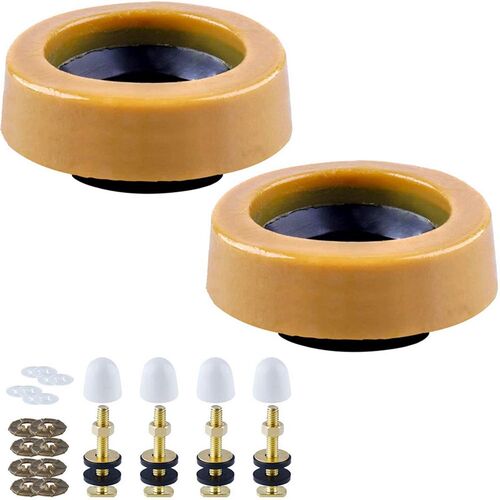 Wax Ring Toilet Kit, With Flange And Bolts For