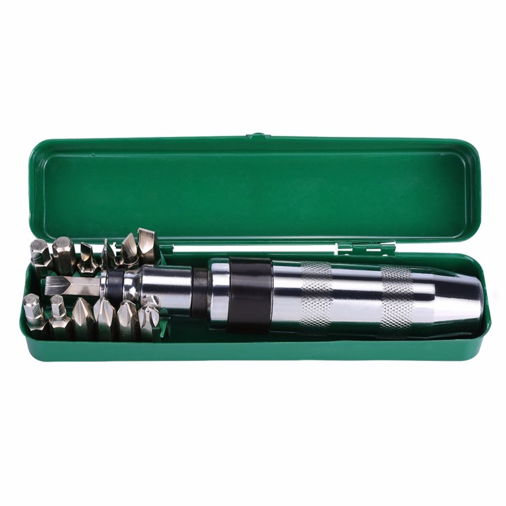 14pcs Impact Screwdrivers Bits Chrome Steel Reversible Hex S