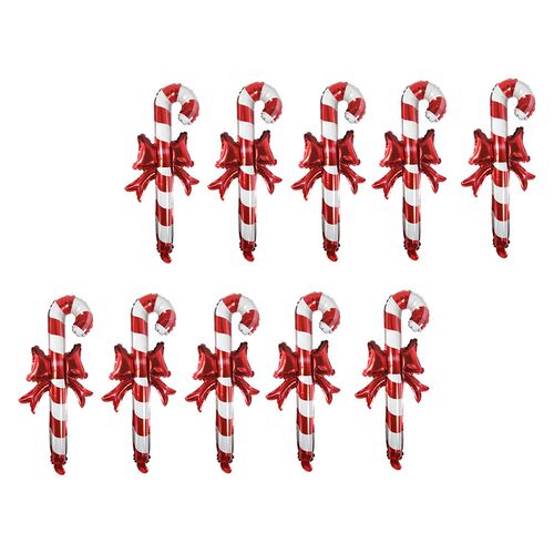 10PCS Festive Xmas Handheld Balloon Decor Creative Xmas