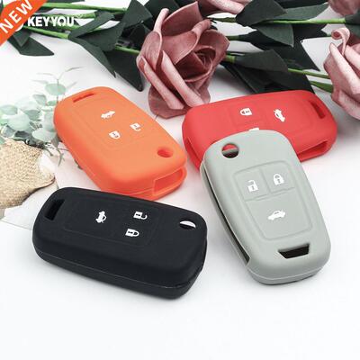 KEYYOU Remote Silicone Key Cover Case For Chevrolet Cruze AV