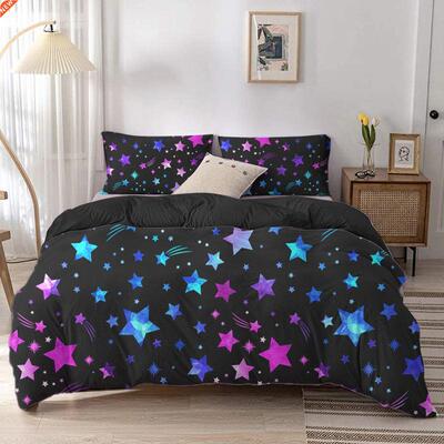 Star Single Double Twin Queen Bedding Set 2/3pcs Night Sky 9
