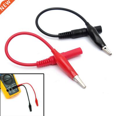 2pcs Alligator Clips Test Jumper Wire Electrical DIY Test Le